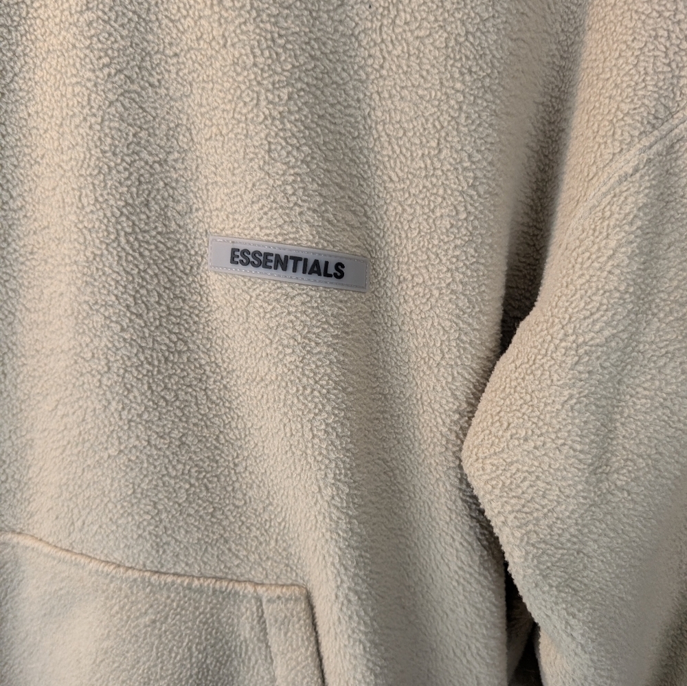 Essentials Polar Fleece Hoodie size XS oversized in EUC - Picture 5 of 13